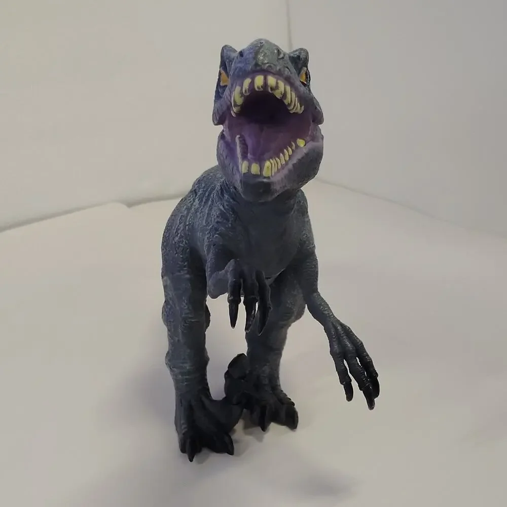 Velociraptor WM 1905 Dinosaur Figure Dark Grey Yellow Purple
